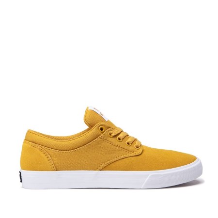 Supra Chino Womens Low Tops Shoes Yellow UK 08MYR